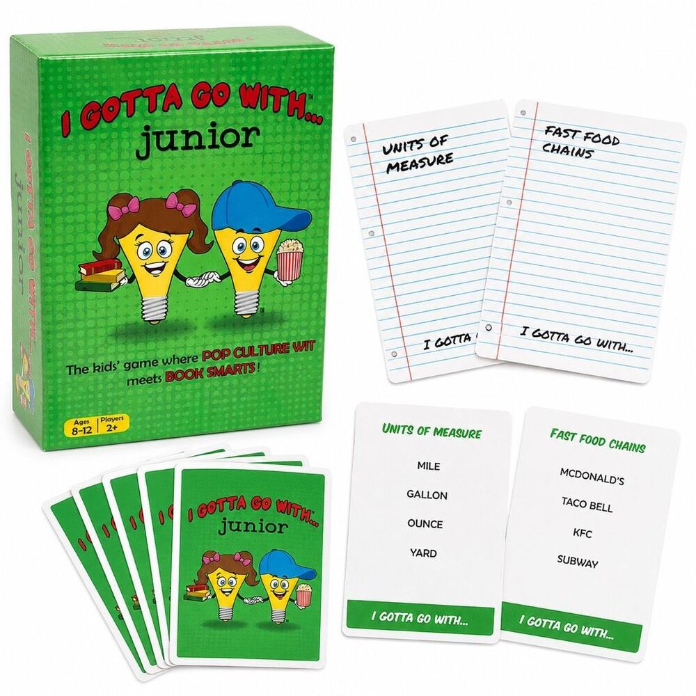 I Gotta Go With Junior Kids Trivia Card Game Ages 8-12 New Sealed